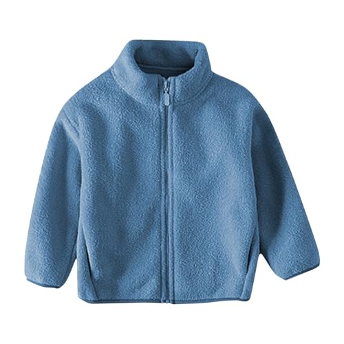 RKSTN Kids Fall Winter Coats Fleece Thickened Warm Casual Sherpa Jackets High Neck Zip Up Outerwear3