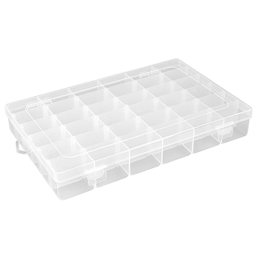 Scatola Portaoggetti 20 Scomparti 4x4 Cm - Organizzatore Per Perline E Fai Da Te - Foto 6