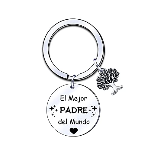 ZYMGUO Cadeaux Papa Porte-clés,Porte-clés Papa Padre de fille fille,Cadeau pour la fête du Papa,Cadeau d'anniversaire de Papa
