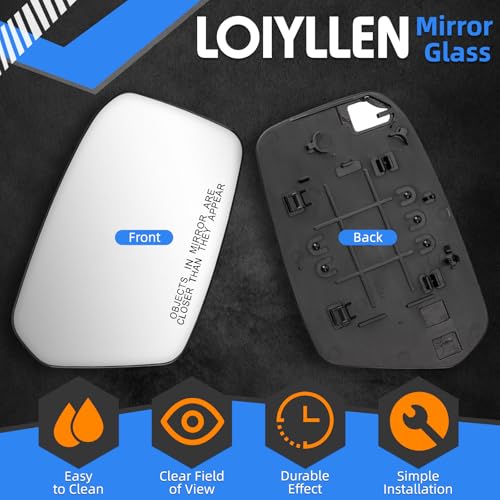 Image of Passenger Side Mirror Replacement for Ford Fusion 2006 2007 2008 2009 2010, for Mercury Milan 2006 2007 2008 2009 2010 - Right Side Mirror Glass, Rear View Mirrors Glass