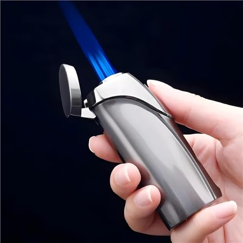 Mechero de metal portátil recargable que no se apaga con el viento 4