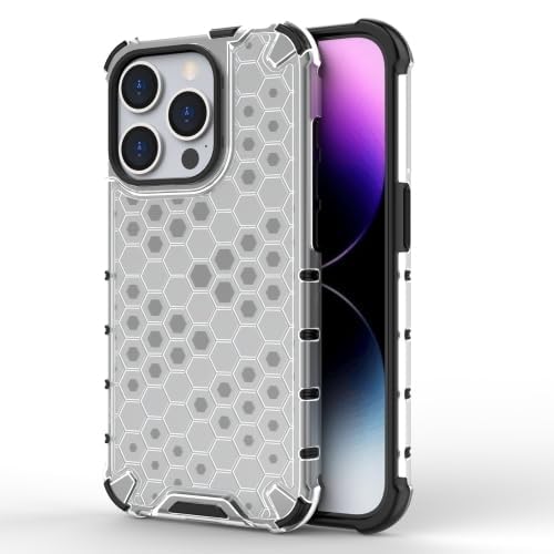 Image of Prime Retail Hard PC Back Case Cover for iPhone 15 Pro Max Anti Slip Ultra Thin Shockproof Reinforced Corners (Polycarbonate|Transparent)
