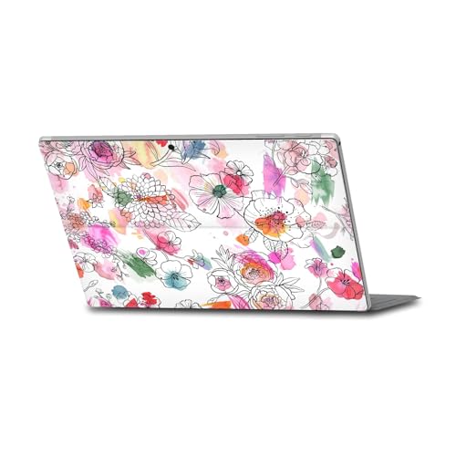 Vinyle autocollant Microsoft Surface Pro 4/5/6 peau fleurs