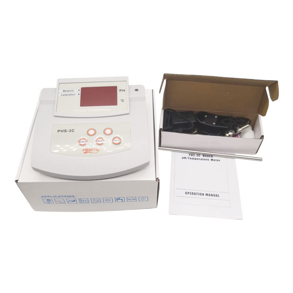 PHS-3C PH Mètre Multiparamètre PH Mètre à Étalonnage Automatique de Paillasse Ph/Température Testeur 2 en 1 Analyseur de Qualité de L'Eau