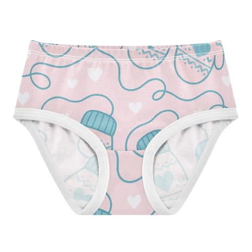 Girls' Breathable Triangle Panties Organic Underpants for Kids Knitted Mittens in Sizes 2T,3T, 4T, 5T, 6Y and 8Y