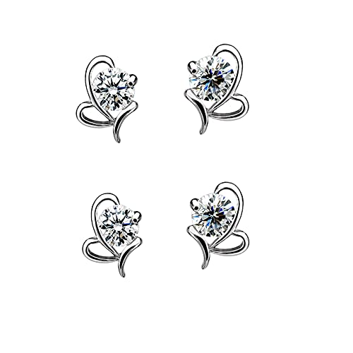 Boucles d'oreilles cristal en cœur pour illuminer vos tenues d'été