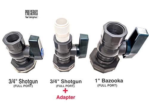 Van Enterprises Rain Barrel Garden Spigot Kit - 3/4" Full Port Pvc Ball Valve With Bulkhead Fitting Adapter #TOP5