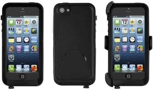 LifeBox Iphone 5 Case - Waterproof Dustproof Shockproof Snowproof Crash Proof Holster and Case with Bonus Armband - 1 Pack - Retail Packaging (Black)