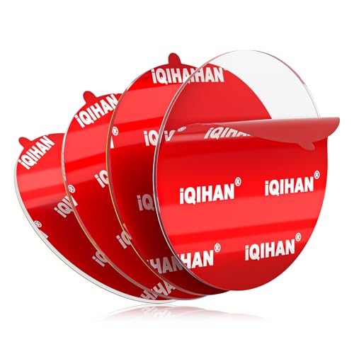 Adhesive Sticky Pad for Car Phone Mount - Double Sided Phone Holder Mounting Tape Replacement, Heavy Duty Clear Glue Pads for Magnetic Dashboard Dash Mount Stickers (2.76“ / 70mm)