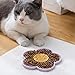 Aurgiarme Cats & Dogs Lick Pad with Suctions Cup Slow Feeders Licking Mat Flower Shape Silicone