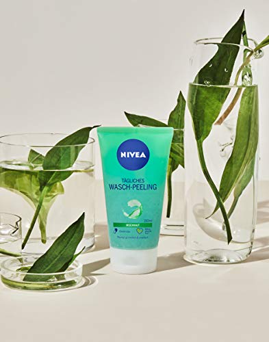 NIVEA Tägliches Wasch-Peeling (150 ml), Peeling ohne Mikroplastik für eine porentiefe Gesichtsreinigung, mattierendes… - Image 4