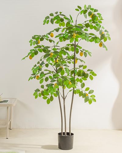Artificial Olive Tree,120cm with Lifelike Olive Branches and Fruits,Perfect Lifelike Long Artificial Tree for Modern Home/Office Decor Pot with pebbles (120cm)