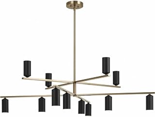 Kichler Gala 12-Light Chandelier, Champagne Bronze and Black