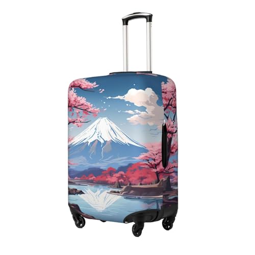Japan Mount Fuji Landscape Print Luggage Suitcase Cover Protector Luggage Washable Covers With Concealed Zipper2