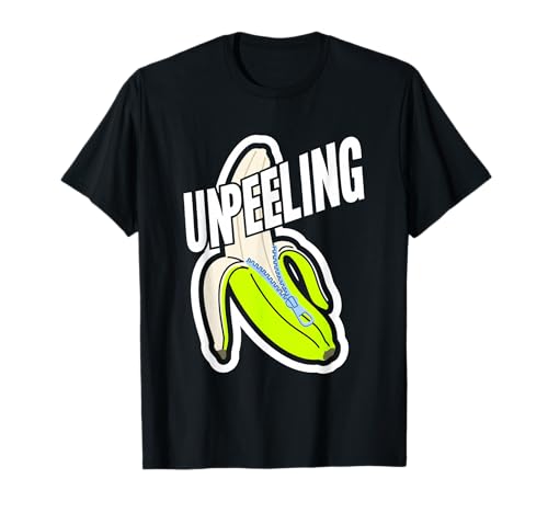 Unpeeling Truth Banana Zipper Meme T-Shirt