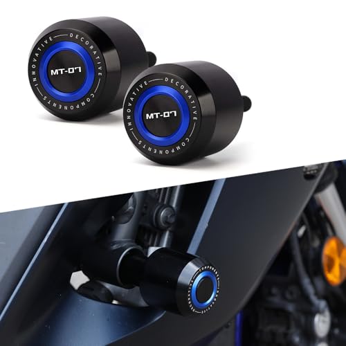 Modeer For Yamaha MT07 FZ07 2014-2023 Motorcycle Frame Anti-collision Falling Protection Slider Crash mt 07 fz 07 Accessories Color Blue
