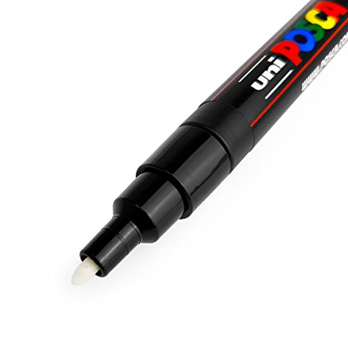 Uni Posca - Pc-3M Art Paint Markers - Set Of 4 - In Plastic Wallet - Warm Neutrals Tones #TOP1