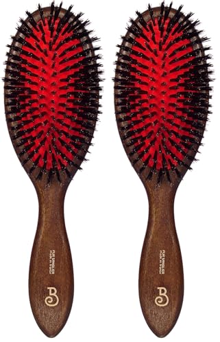 Brosse à cheveux sanglier ébène L'Artisan Brossier pour renouer avec les secrets de beauté d'antan
