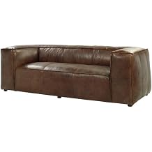 Acme Brancaster Sofa in Retro Brown Top Grain Leather