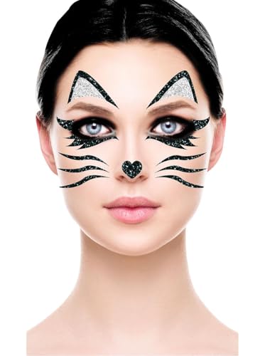 TATUAJES EFÉMEROS CARA DE PALETE GATO 20 CM