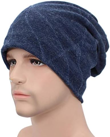 EOXO Capello Cappello Lavorato a Maglia Skullies Berretti Uomo Cappelli  Invernali per Uomo Donna Berretti Moda Cofano Warm Baggy Soft Balaclava  Beanie Hat-Navy : Amazon.it: Abbigliamento
