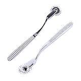 HiiBaby Erotic Stainless Steel Wartenburg Pinwheel Wheel Fetish Neurowheel Stimulator bdsm Bondage Adult Games Sex Toys for Couples