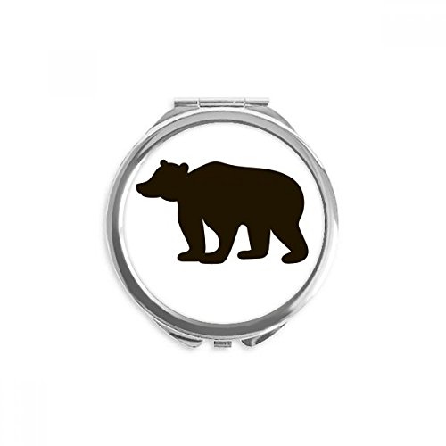 Miroir rond maquillage de poche petit cadeau portable ours mignon multicolore