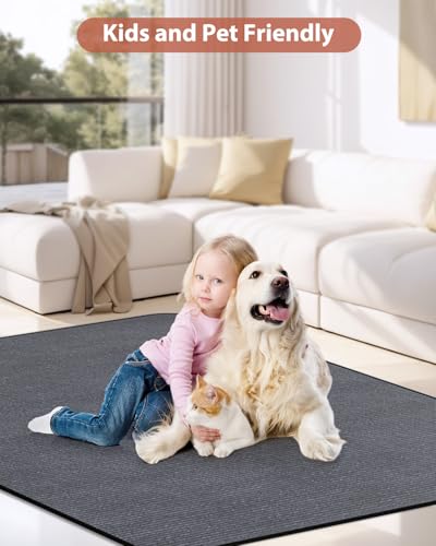 Blvornl Tapete de cadeira de escritório para piso de madeira e carpete de pelo baixo, superfície de