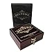 Beltown Whiskey Stones Gift Set - includes 8 Whiskey Stones, a pouch and stainless steel tongs