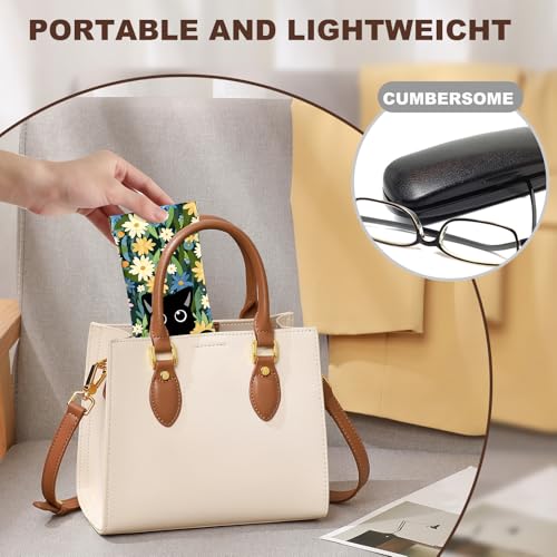 Image of Anikathy 2Pcs Sunglass Eyeglass Glasses Case Soft PU Leather with Cleaning Cloth Portable Glasses Pouch Bag for Men Women