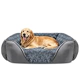 JOEJOY Cuccia Cane Interno Taglia Grande, Cuccia per Cani Antiscivolo Anti-ansia, Cuscino per Cani Lavabile, Letto Cane Morbida Confortevole, 89x63x23cm