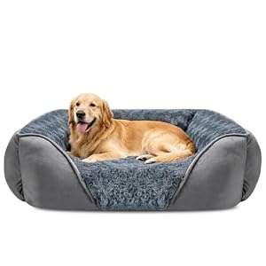JOEJOY Hundebett Grosse Hunde, Hundekorb Waschbar, 89x63x23cm