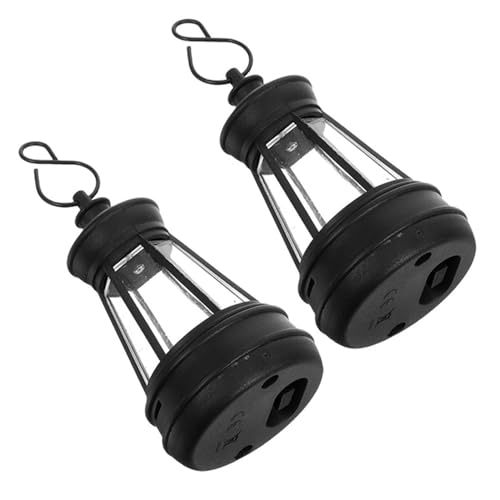 Yardwe 2 Unidades Luz solar para mascotas luces colgantes al aire libre solares de jardín al aire libre Black