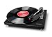 Produktbild ION - Audio Compact LP Vinyl Plattenspieler & Konverter mit USB-Anschluss I Umwandlung von Schallplatten in Mp3 I für PC & Mac I Cinch-Ausgang für Stereoanlagen I inkl. Software - Schwarz/Leder