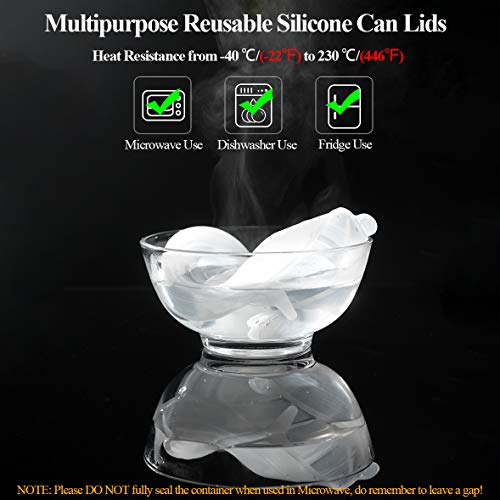 Adpartner Silicone Can Lids (10 Pack, All 2.6'' Diameter), Reusable Silicone Stretch Lids For Pet Food Cans, Bpa-Free Silicone Seal Can Covers For Yogurt Jars Soda Regular Mason Jars Canned Pet Foods #TOP4