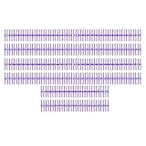 Dorsi di rilegatura in plastica 10 pezzi, raccoglitore a 30 anelli, pettine 19 mm per carta A4 B5 A5, materiale PP durevole con capacità di 150 fogli, dorso di rilegatura (Viola)