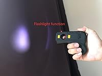 Vista 6 de Outdoor Self-Defense Tools Stun Gun Strong Light Flashlight High-Voltage Defense Weapon Stun Rod 60 Million Volts, Black