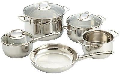 WMF Collier 8 Piece 18/10 Stainless Steel Cookware Set