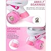 Sowume Adjustable Roller Skates for Girls and Women, All 8 Wheels of Girl's Skates Shine, Safe and Fun Illuminating for Kids #2