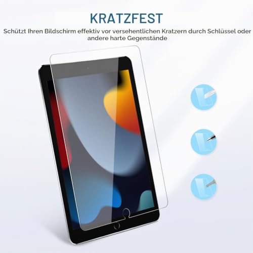 SPARIN Schutzfolie für iPad 9./8./7. Generation (2021/2020/2019), 2 Stück – Ansicht 3