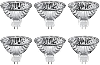 Sarveeta MR16 Halogen Bulbs 35W Dimmable, 12V Gu5.3 Halogen Spotlight Bulbs 2 Pin Base, 2800K Warm Withe ,400 Lumens,42° Beam Angle (Pack of 6)