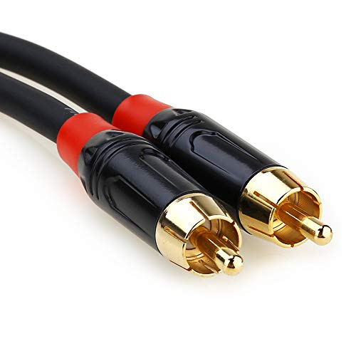NANYI 2RCA - 2RCA ステレオオーディオケーブル をアップグレードし ホームシアター HDTV ゲーム機 ハイファイシステム
