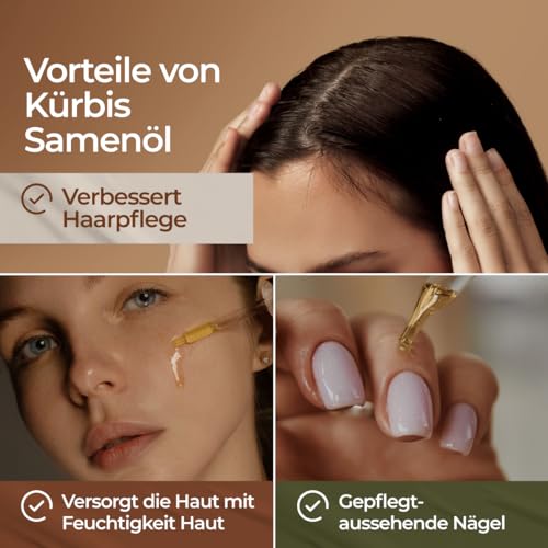 Bergamottöl und Bio-Kürbiskernöl für Haar- und Hautpflege