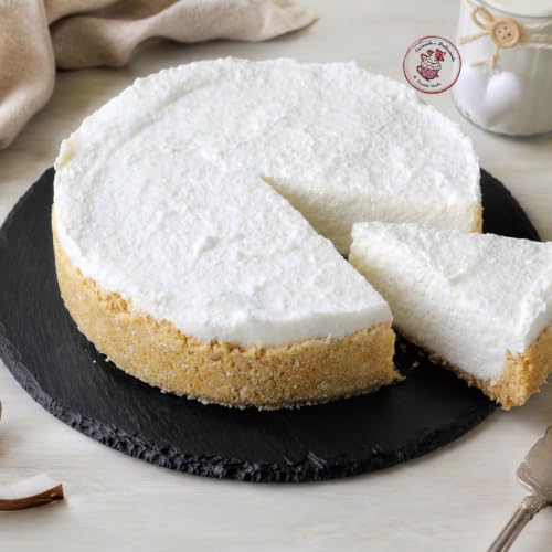 TORTA FREDDA YOGURT E COCCO SENZA ZUCCHERO: dolce fresco senza cottura