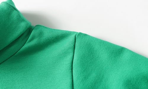 Image of Mud Kingdom Little Girls Long Sleeve Tee Shirts Soft Turtleneck Layering Pullover Slim Stretchy Tops