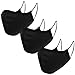Produktbild EnerPlex Gesichtsmaske Stoffmaske Wiederverwendbare Jugend, 3-lagig Schwarz, Maschinenwaschbar, 3er-Pack