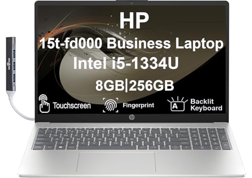 HP 15t-fd000 �r�W�l�X�m�[�g�p�\�R�� 15.6�C���` IPS Touch FHD �f�B�X�v���C (Intel i5-1334U�A8GB RAM�A256GB PCIe SSD�AIntel UHD�O���t�B�b�N�X�A�o�b�N���C�gKYB�A�w��AWiFi 