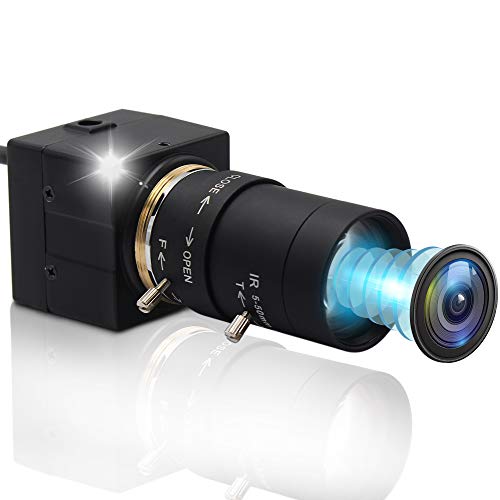 8MP Webcam with 5-50mm Varifocal Lens USB Camera High Resolution 2448P Webcamera