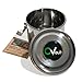 CVAULT Medium 1 oz Storage Container | Smell-Proof, Air Tight & Light Resistant | Food Grade Stainless Steel | Includes 62% RH 8-gram Pack