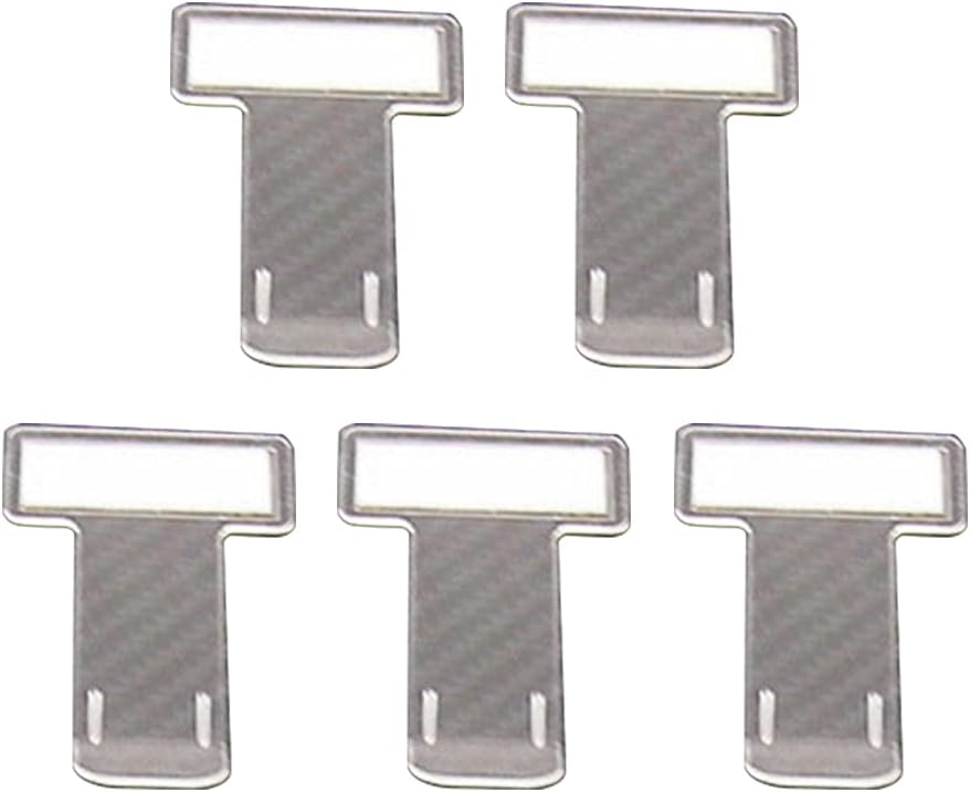 5 Pieces Transparent Car Parking Ticket Holder Clip Plastic Timing Ticket Holder Car Windshield Windscreen Tickets Holder with Adhesive e DOOMUN